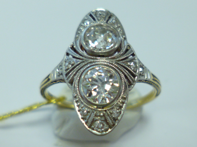 1900年代 ヌーボダイヤ指輪